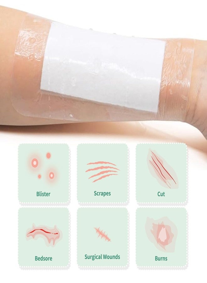 AndicAge 20pcs Waterproof Bandage 6 x 4IN Large Clear Adhesive Dressing - Image 2